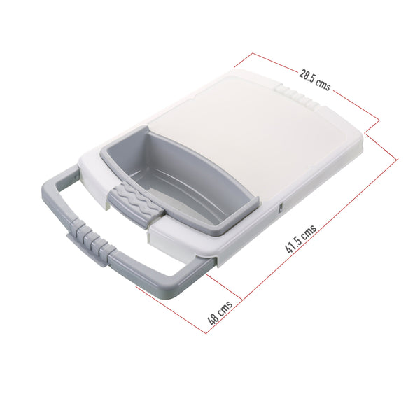 Tabla para Cortar con Colador y Depósito de Alimentos